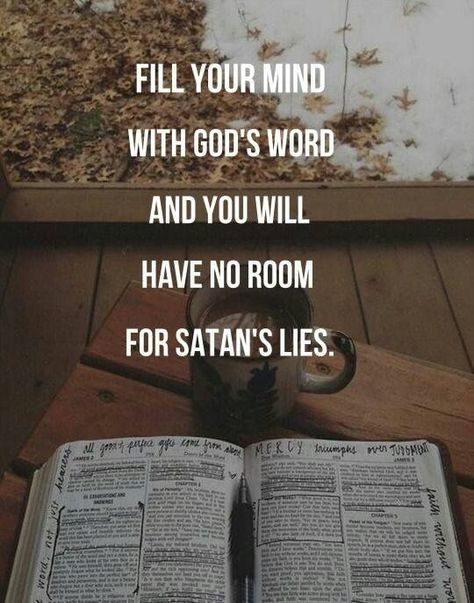 Fill your mind with God's word and you will have no room for Satan's lies. Ayat Alkitab, Verse Quotes, Bible Verses Quotes, Way Of Life, Faith Quotes, The Words, Spiritual Quotes, Great Quotes, Word Of God