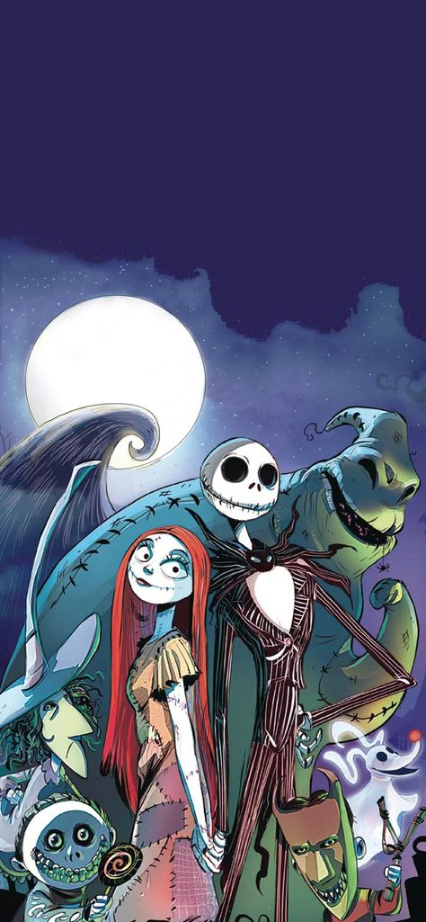 Nightmare Before Christmas Iphone Wallpaper, Jack And Sally Wallpaper Iphone, Nightmare Before Christmas Iphone, Gothic Disney, Christmas Iphone Wallpaper, Nightmare Before Christmas Pictures, Jake Wallpaper, Jack Y Sally, Sally Skellington