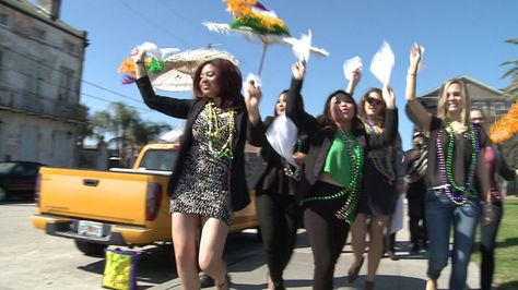 Here's some do’s and don’ts of starting your own second-line parade. #nola #MardiGras Second Line Parade Outfit, 2nd Line Umbrella New Orleans, Second Line Wedding, Second Line Umbrella, Second Line Parade, Colorful Umbrellas, Do's And Don'ts, Second Line, Line Flower