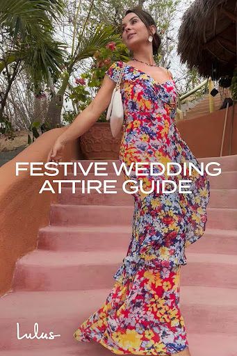 Need help mastering the festive look? Get the secrets to nailing the tricky wedding dress code and shop some of our favorite festive attire picks! Festive Wedding Attire, Festive Dress Code, Wedding Dress Code Guide, Attire Guide, Dress Code Guide, Wedding Dress Code, Cocktail Wedding Attire, Hot Pink Jumpsuits, Formal Wedding Attire