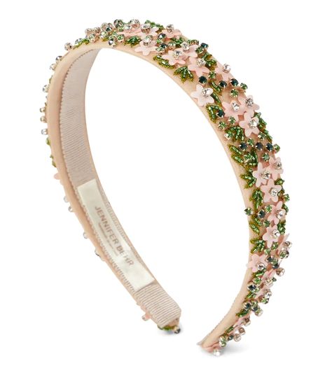 Jennifer Behr - Diadema Liora floral | Mytheresa Headband Aesthetic, Cute Beret, Headband Design, Luxury Headbands, Expensive Jewelry Luxury, Hair Jewels, Jennifer Behr, Floral Headband, Crystal Watches