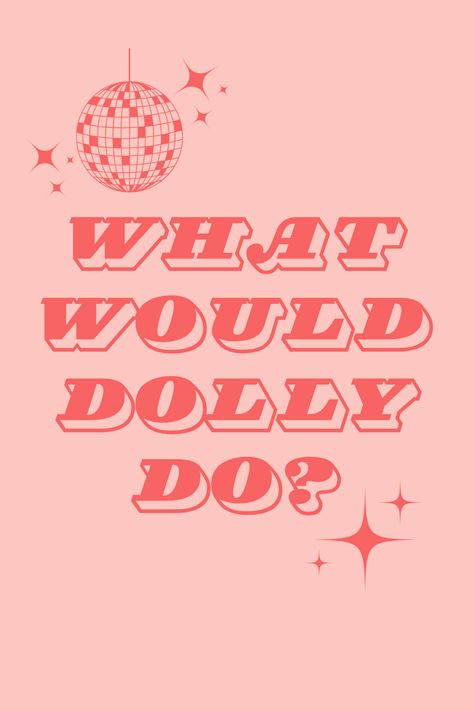 What would Dolly do poster, printable digital download, inspirational quote poster, feminine art print, pink typography, boss babe wall art Feminine Interior, Pink Typography, Motivational Art Prints, Fabric Styles, Inspirational Quotes Posters, Feminine Art, Poster Printable, Motivational Art, Quote Poster