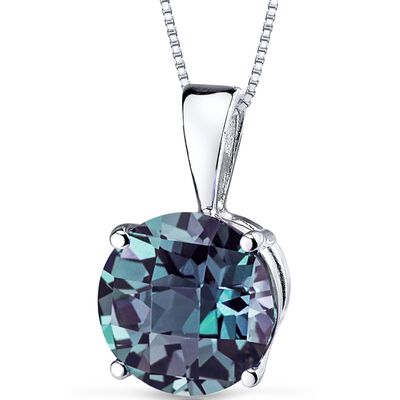 Stunning Pendant from Peora is a wardrobe must-have. By adding a pop of color this Alexandrite Pendant gives any look a quick makeover. Style P9112 Alexandrite Necklace, Alexandrite Jewelry, Blue Topaz Pendant, White Gold Necklaces, Solitaire Pendant, June Birth Stone, Jewelry Gift Box, Birthstone Jewelry, Gold Pendant