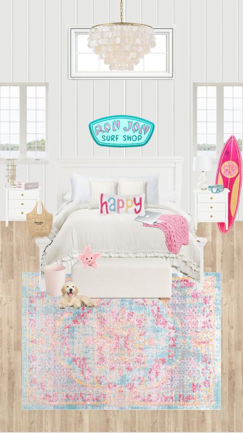 #preppy #roominspo would you have this bedroom?? ~owner two🤍~ Preppy Bedroom Layout, Preppy Rooms, Girl's Rooms, Preppy House, Beachy Room Decor, Preppy Bedroom Decor, Shuffles Preppy, Preppy Bedroom, Beachy Room