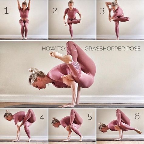 Grasshopper Pose, Hip Flexibility, Arm Balance, Arm Balances, Yoga Posen, Yoga Outfit, Yoga Exercises, Easy Yoga Workouts, Acro Yoga