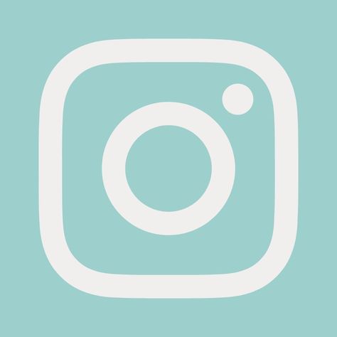 instagram icon in light blue or light blue green background for iphone shortcuts Aqua Icons For Apps, Teal Instagram Icon, Turquoise App Icons, Turquoise Icons, Teal Icons, Icons Verde, Instagram App Icon, Instagram App, Shortcut Icon