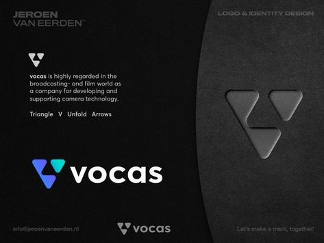 Vocas - Logo Redesign Proposal ▶️ by Jeroen van Eerden on Dribbble Third Eye Logo, Logo Proposal, Vegan Logo, V Logo Design, Creative Market Design, Logic Design, Proposal Design, Directory Design, Film World