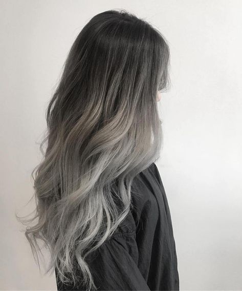 Grey Balayage, Silver Ombre Hair, Best Ombre Hair, Grey Ombre Hair, Gray Balayage, Brown Ombre Hair, Ombre Hair Blonde, Ombré Hair, Hair Color Highlights