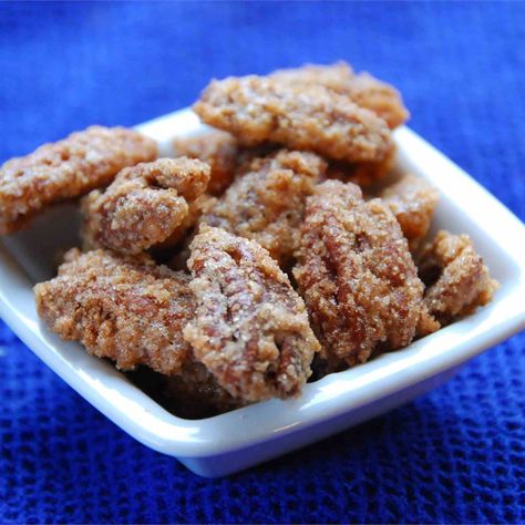 Sugar Coated Pecans Sugar Coated Pecans, Coated Pecans, Christmas Eve Appetizers, Cinnamon Sugar Pecans, Best Christmas Appetizers, Sugared Pecans, Roasted Pecans, Pecan Recipes, Candied Pecans