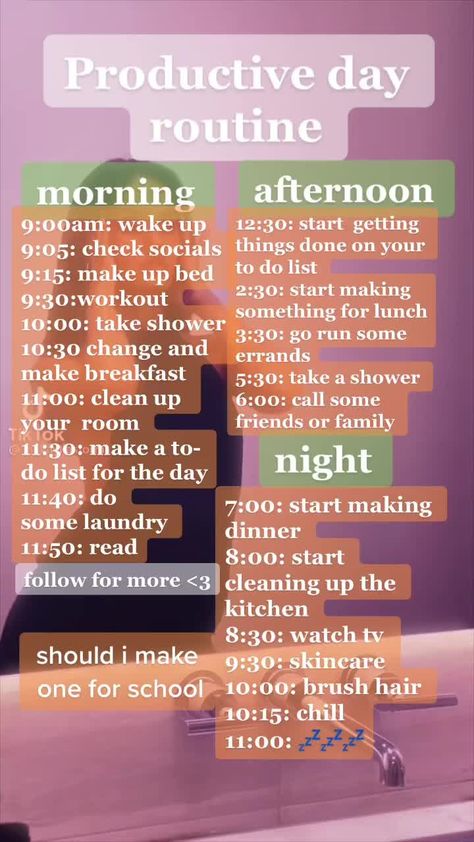 Productive Day Routine, High School Prep, Productive Routine, Psychology Tips, Daily Routine Activities, Morning Hacks, Daily Routine Schedule, Morning Routine School, Travel Journal Scrapbook