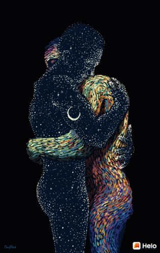 Love Hug GIF - Love Hug In Love - Discover & Share GIFs Art Amour, Art Et Illustration, Art And Illustration, Couple Art, Spiritual Art, Twin Flame, Two People, Art Plastique, Artsy Fartsy