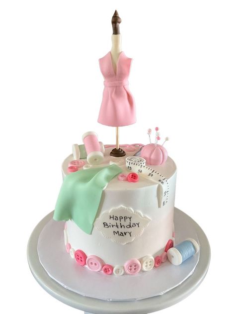 #seamstress #birthday #birthdaycake #celabration #cake #cakeidea #birthdayideas #birthdaydecor #food #dessert #filter #happybirthday #buttons #lopezcakes Knitting Cake, Sewing Machine Cake, Happy Birthday Mary, Sewing Cake, Food Goals, Food Dessert, Food Crafts, Girl Cakes, Birthday Decorations