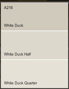 Dulux white duck- I would recommend half or quarter strength for a more neutral look. This would look good with the Sage/Eucalyptus green door. Dulux White Duck, White Duck Paint, Dulux Colour Schemes, Dulux White, Dulux Paint Colours, Dulux Paint, Grey Home, Monsieur Madame, Paint Color Schemes