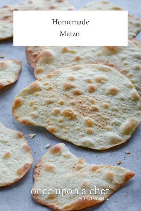 Homemade Matzo Unleavened Bread Recipe, Basic Bread Recipe, Seder Meal, Jewish Holiday Recipes, Once Upon A Chef, Matzo Meal, Passover Recipes, Jewish Recipes, A Chef