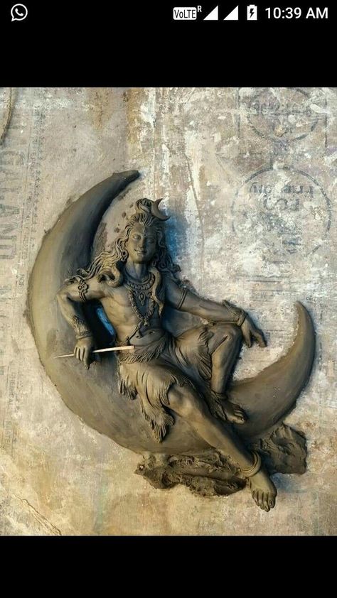 Shiva Sculpture, Mural Art Design, Hindu Statues, Sculpture Art Clay, Shiva Tattoo, Indian Art Gallery, Indian Sculpture, Lord Shiva Statue, Ganesh Art