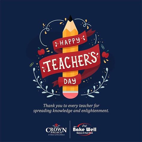 Happy Teacher's Day  Thank you to every teacher for  spreading knowledge and enlightenment Happy Teacher's Day Images, Happy Teachers Day Wishes, Teachers Day Special, Happy Teachers Day Card, Teachers Day Celebration, Teachers Day Poster, Teachers Day Greetings, Mother's Day Banner, World Teacher Day