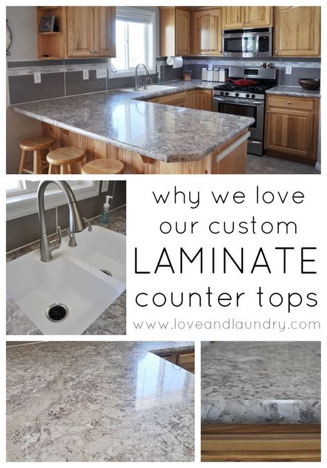 Custom Laminate Countertops, Ikea Kitchen Countertops, Small Kitchen Countertops, Under Mount Sink, Replacing Countertops, Refinish Countertops, Kitchen Countertops Laminate, Replacing Kitchen Countertops, Diy Kitchen Countertops