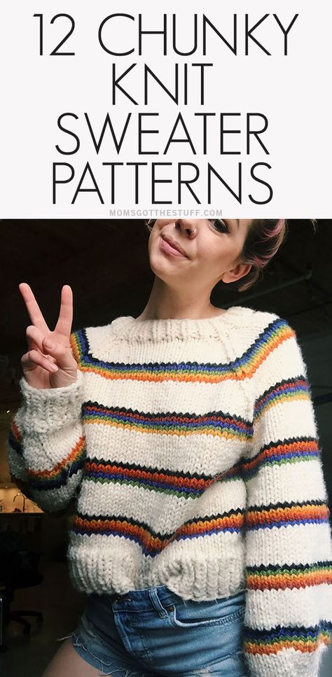 Plus Size Chunky Knit Sweater, Super Chunky Knit Sweater Patterns Free, Knit Pattern Sweater Women, Bulky Sweater Knitting Pattern Free, Quick Knit Sweater Pattern, Chunky Raglan Sweater Pattern, Super Chunky Knit Sweater, Chunky Sweater Knitting Pattern, Chunky Jumper Knitting Pattern Free