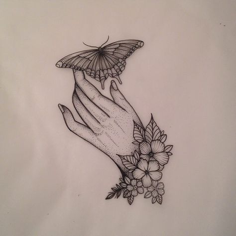 Hand & Butterfly Tattoo by Medusa Lou Tattoo Artist - medusaloux@outlook.com Hand Holding Butterfly Tattoo, Hand Butterfly Tattoo, Hand Butterfly, Shadow Tattoo, Hand Shadows, Small Tats, Shadow Puppets, Tattoo Idea, Dreamcatcher Tattoo