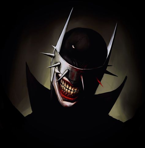 Batman Who Laughs Art, Dark Edgy Pfp, Bat Who Laughs, Creepy Pfps, Mk Wallpaper, Skyrim Lore, Pfps Cartoon, Batman Que Ri, Edgy Pfp