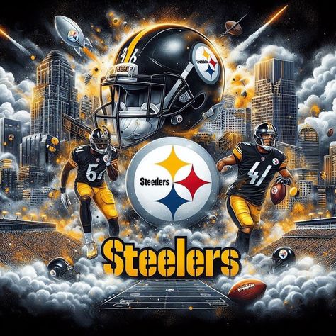 Steelers Wallpaper Iphone, Steelers Images, Steelers Wallpaper, Steelers Pics, Pittsburgh Steelers Wallpaper, Art Football, Sublimation Ideas Projects Inspiration, Helmet Logo, Pittsburg Steelers