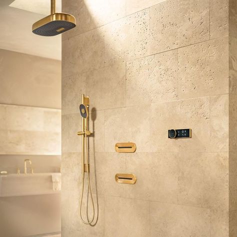 CES 2023 News: Kohler Launches Smart Bathroom and Kitchen Devices to Enhance Wellness Color Bathroom Design, Kohler Shower, Kohler Bathroom, Dream Shower, Shower Controls, Roller Design, Bathtub Doors, Digital Showers, Smart Bathroom