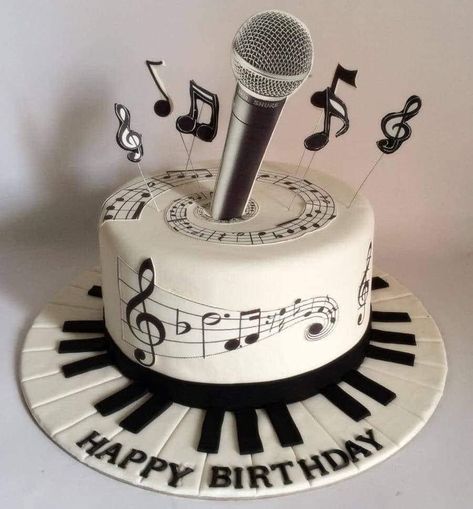 Music Themed Cakes, Birthday Cake Gif, Music Cakes, Music Cake, Teen Cakes, Birthday Hug, Fashion Cake, Music Themed Parties, Birthday Wishes Cake