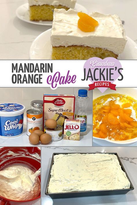 Manderine Orange Cake, Orange Cake Mix Recipes, Orange Desserts Easy, Mandarin Orange Cake Recipe, Orange Pineapple Cake, Orange Recipes Dessert, Orange Cake Easy, Mandarin Cake, Mandarin Orange Cake