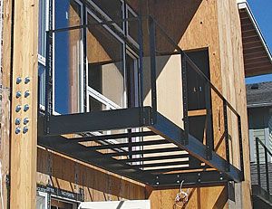 Second-Story Balconies - Fine Homebuilding Balcony On House, Balcony House Second Story, Cantilever Balcony, Second Story Balcony, Second Floor Balcony, Juliet Balcony, Welding Shop, Balcony Flooring, Balcony Deck