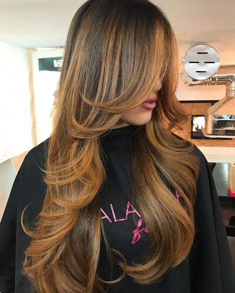 Extra Long Cut with Face-Framing Feathers Trendy Layered Hairstyles, Balayage Long Hair, Haircuts For Long Hair With Layers, Long Layered Haircuts, Long Brown Hair, Long Layered Hair, Haircuts For Long Hair, Long Hair Girl, Long Hair Cuts