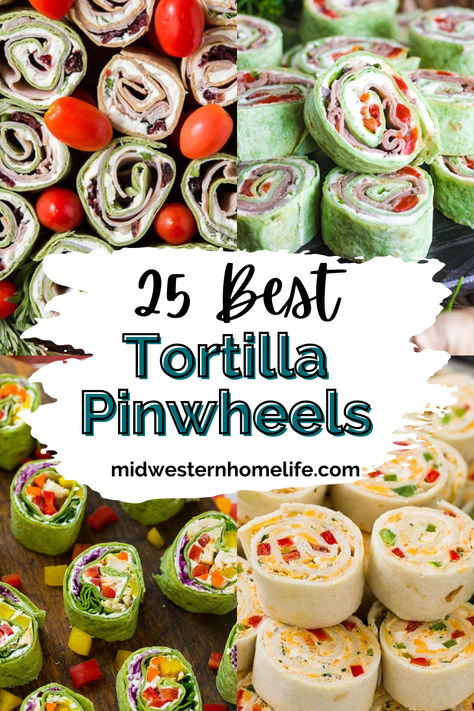 collage of tortilla pinwheel recipes Pinwheel Wraps Appetizers, Pickle Pinwheel Appetizers, Appetizers With Wraps, Green Tortilla Pinwheels, Christmas Tortilla Pinwheels, Pinwheel Meal Prep, Appetizers With Tortillas, No Meat Pinwheels, Halloween Tortilla Roll Ups