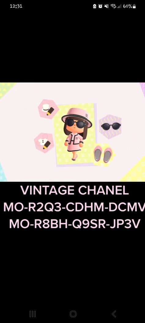 Animal Crossing Chanel Clothes, Animal Crossing Chanel, Dior Clothes, Clothing Codes, Animal Crossing Guide, Chanel Outfit, Mode Chanel, Chanel Dress, Regency Dress