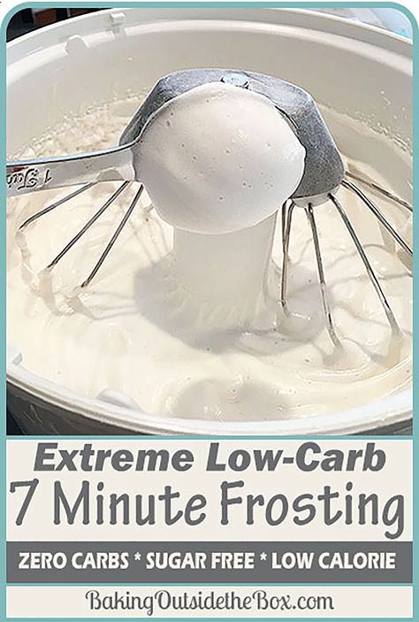 Low Calorie Whipped Cream, Low Calorie Icing Recipe, Carnivore Frosting, Low Cal Frosting, Low Sugar Icing Recipe, Sugar Free Marshmallow Fluff, Low Carb Frosting, Low Calorie Icing, Low Calorie Frosting