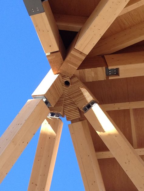 Timber Connections Timber Connection Detail, Timber Structure Architecture, Timber Connections, Timber Frame Architecture, Wood Roof Structure, Timber Joints, Mass Timber, Timber Truss, Timber Posts