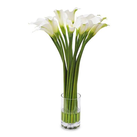 Sunk In Living Room, Calla Lillies Bouquet, Calla Lily Bouquet, Lily Bouquet, Vase White, Cylinder Vase, Calla Lilies, Modern Vase, Faux Florals