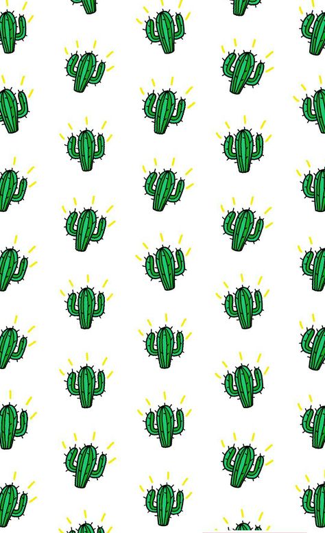 Aesthetic Cactus Wallpaper, Aesthetic Cactus, March Wallpaper, Adorable Aesthetic, Cactus Wallpaper, Best Wallpaper Hd, Wallpaper Iphone Summer, Wallpaper Doodle, Phone Art