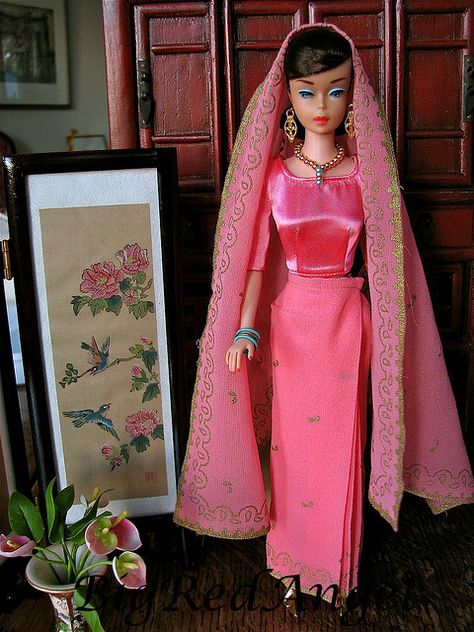 Vintage Barbie Dressed Doll Arabian Nights circa 1962 Barbie Theater, Arabian Nights Dress, Barbie Collectables, Vintage Barbie Dress, Play Barbie, Sari Dress, Barbie Mattel, Im A Barbie Girl, Barbie I