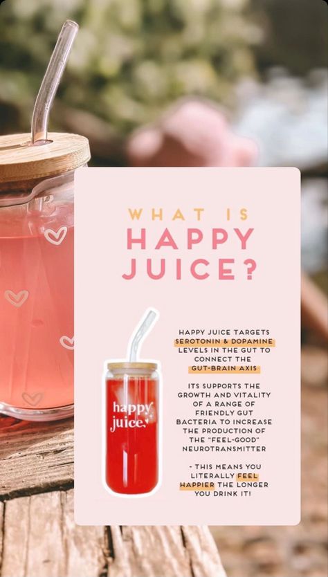 Healthy and tasty drink to help you improve your gut health and feel happy! Happy Juice Cortisol, Amare Happy Juice, Happy Juice Amare, Cortisol Cocktail, Amare Global, Organised Mum, Happy Juice, Thermogenic Fat Burner, Happy Gut