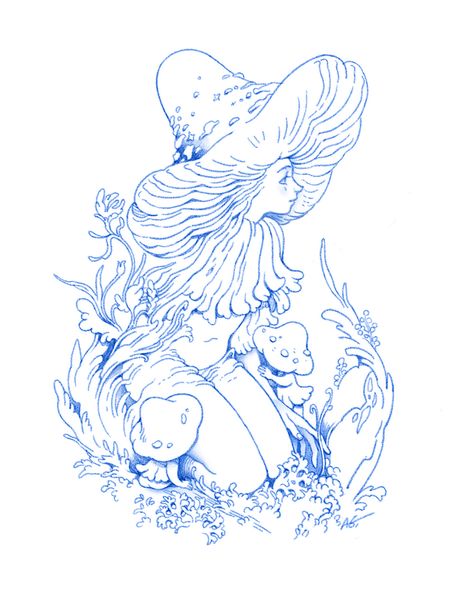 Mushroom fairy. Plakat Design Inspiration, Creature Fantasy, Mushroom Tattoos, Mushroom Fairy, Arte Sketchbook, Arte Inspo, Mushroom Art, Fairy Art, Pencil Art