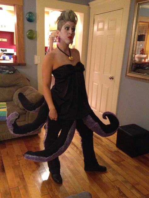 Homemade Ursula costume Ursula Costume, Costume Ideas, One Shoulder Formal Dress, One Shoulder, Cocktail Dress, Formal Dresses, Halloween