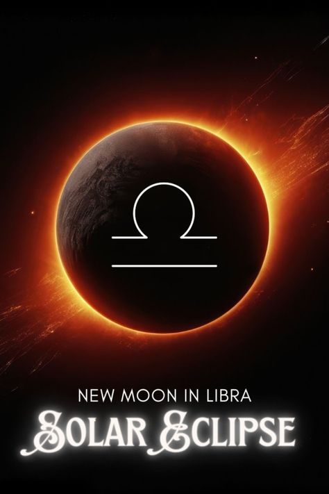 New Moon In Libra Libra Solar Eclipse, October New Moon, New Moon Solar Eclipse, Moon In Libra, Libra Season, Moon Eclipse, Witchy Things, The Cosmos, Solar Eclipse