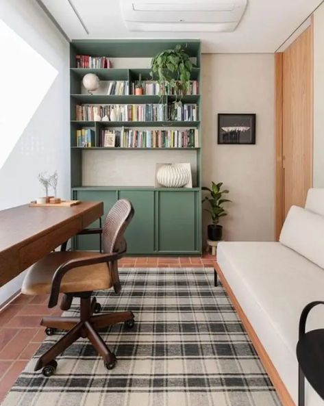 The Space, Wonderful Places, Working From Home, Bookshelves, Home Office, How To Plan, Green