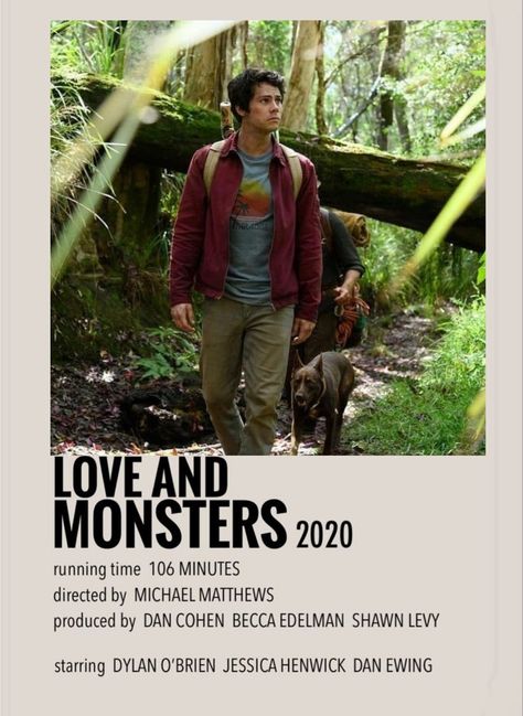 Love And Monsters Poster, Joel Dawson, Love And Monsters, Movie Polaroids, Aesthetics Edits, Me And My Cousin, Love Monsters, Jessica Henwick, Cool Movies