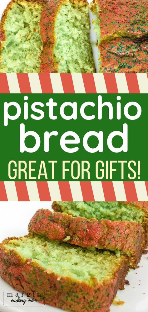 Pistachio Cakes, Muffin Ideas, Christmas Breads, Pistachio Bread, Bread Christmas, Favorite Christmas Desserts, Pistachio Dessert, Pistachio Recipes, Christmas Bread