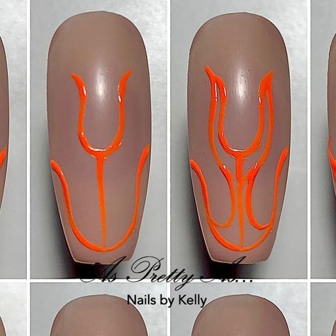 Kelly Scothorn on Instagram: "Flaming Hot 🔥   Seeing as it’s gotten a bit warmer today and things are hotting up, I thought I’d repost these flame nails…  Sometimes doing flames can be tricky, but if you break them down, it can make it a little easier.   Are flames your nemesis? Do you dread it when a client asks for them? Dread no longer…. Save this for inspo and practise later 🔥🔥  #asprettyas_nailsbykelly #flames #flamenails #flamenailart #hotnails #magpiebrandpartner #magpiebeauty #scratchmagazine💅🏻 #asprettyas_nailsbykelly #nailsnailsnails #stepbystepnailart #stepbystepnails #handpaintednailart   @magpiebeautyusa @magpie_education @scratchmagazine @mk_manikur @mk_nogti_design @best_nail_art_school @ru_nails_master @secret_manikur @nails_by_steps @nail_masters_mk" Printable Nail Art, Flame Nails, Flame Nail Art, Flaming Hot, Fire Designs, Painted Nail Art, Hot Nails, Fire Nails, Easy Nail Art