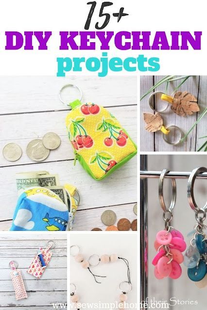 Create your own diy keychain with these 15+ fun project ideas and tutorials. Sewing Keychain Pattern, Fabric Keychain Ideas, Embroidery Keychain Diy, Diy Keychains To Sell, Diy Keychain Ideas, Leather Keychain Diy, Diy Keychains, Diy Keyring, Keychain Ideas