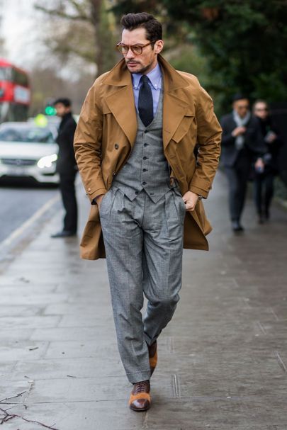 Want to get some of David Gandy's style? See all of his best looks, strongest outfits and most superb suits here David Gandy Style, Strong Outfit, 1950s Jacket Mens, Supermodel Style, Cargo Jacket Mens, Khaki Parka, Green Cargo Jacket, London Fashion Week Mens, David James Gandy