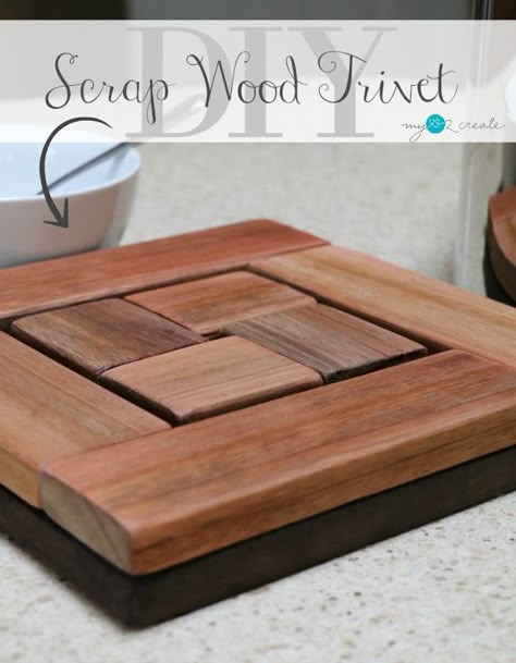 This project is super easy, fun, and useful.  Plus, if you have scraps laying around it can also be free!!  Here is @MindiCarwin's Scrap Wood Trivet. http://spr.ly/6496BAO1K Trivet Ideas, Trivets Diy, Wood Trivets, Barn Wood Crafts, Picture Tutorial, Scrap Wood Projects, Simple Pictures, Coaster Furniture, Scrap Wood