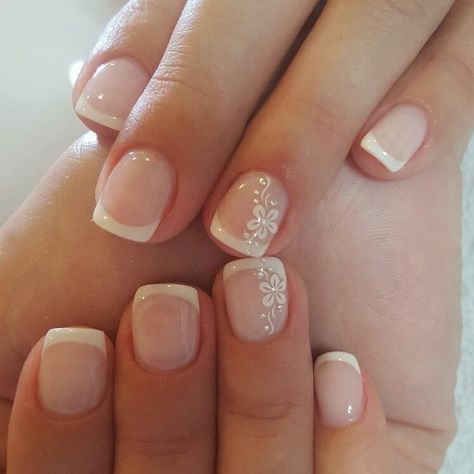 Pale Pink Nails, Wedding Nail Art Design, Wedding Manicure, French Manicure Designs, Bridal Nail Art, Manicure Nail Designs, French Nail Art, Wedding Nail, Purple Nail