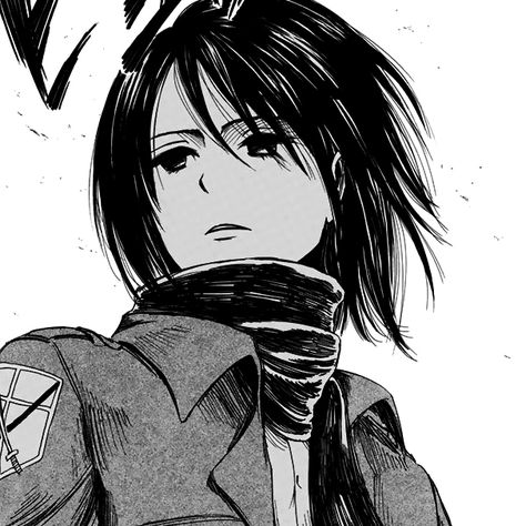 Attack on Titan Manga Mikasa Ackerman Orihime Bleach, Titan Manga, Connie Springer, Manga Pfp, Eren And Mikasa, Mikasa Ackerman, Anime Pfps, Gothic Anime, Anime Shadow